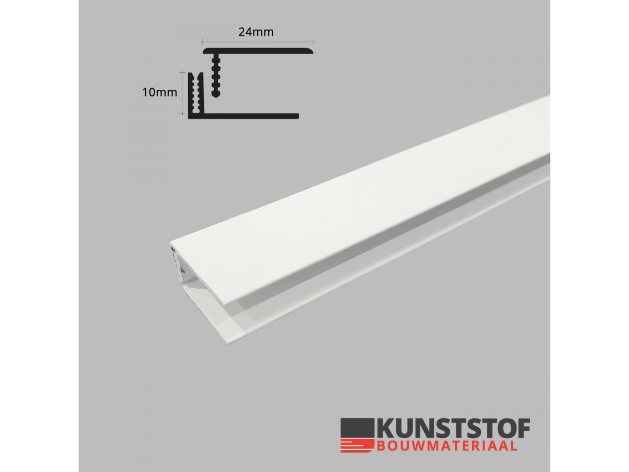 Duafort eindprofiel kunststof gevelbekleding 10mm in 5 kleuren