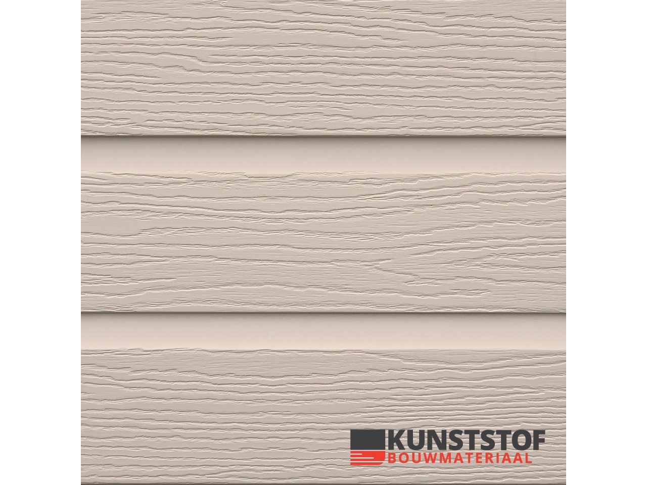 Eurotexx Dubbel rabat kunststof gevelbekleding in de kleur klei