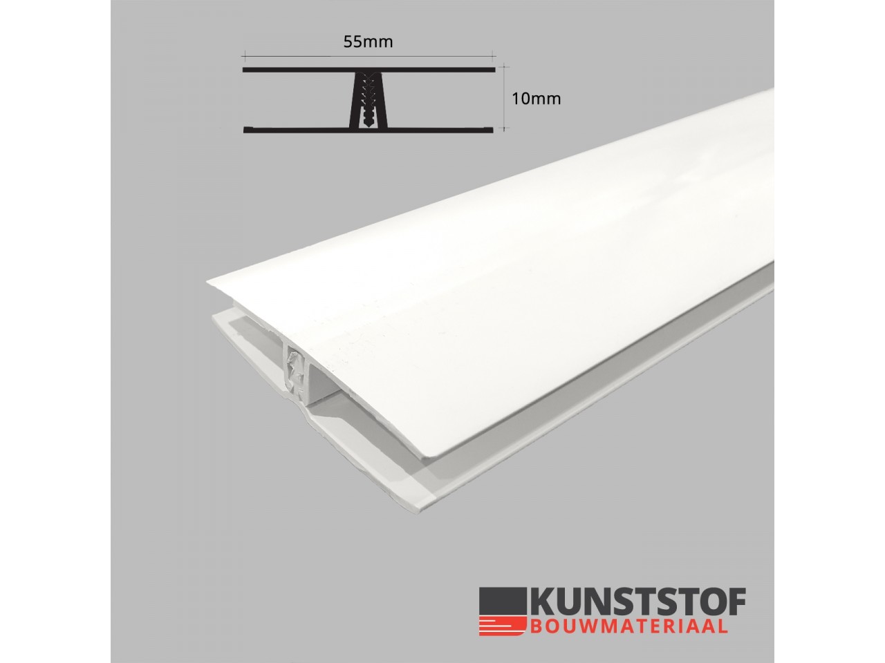 Verbindingsprofiel kunststof gevelbekleding 10mm in 5 kleuren
