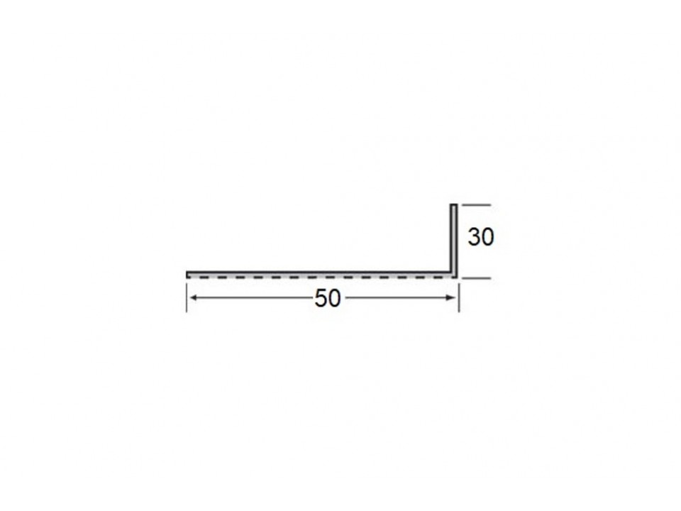 Ventilatieprofiel 30 x 50 x 2 mm