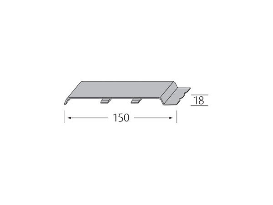 Stootvoegverbinding 150 mm (voor rondkantpaneel) - VinyPlus