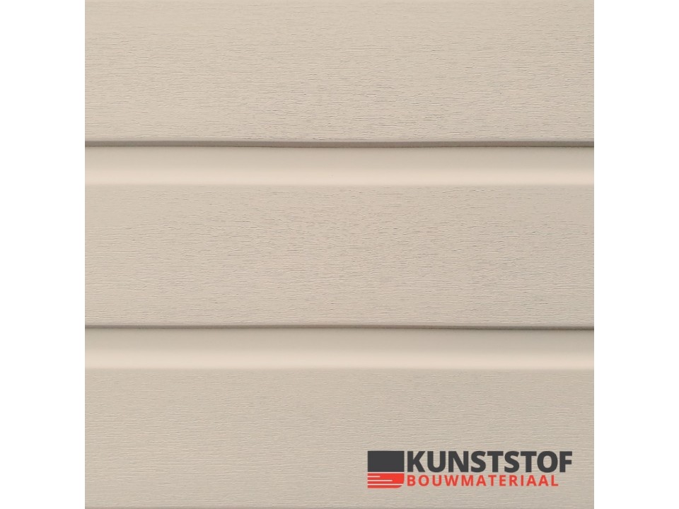 Kunststof chalet rabat sand heeft een RAL 1015 en ziet er als canexel vervanger en het alternatief prachtig uit. het heeft dezelfde dikte 10mm