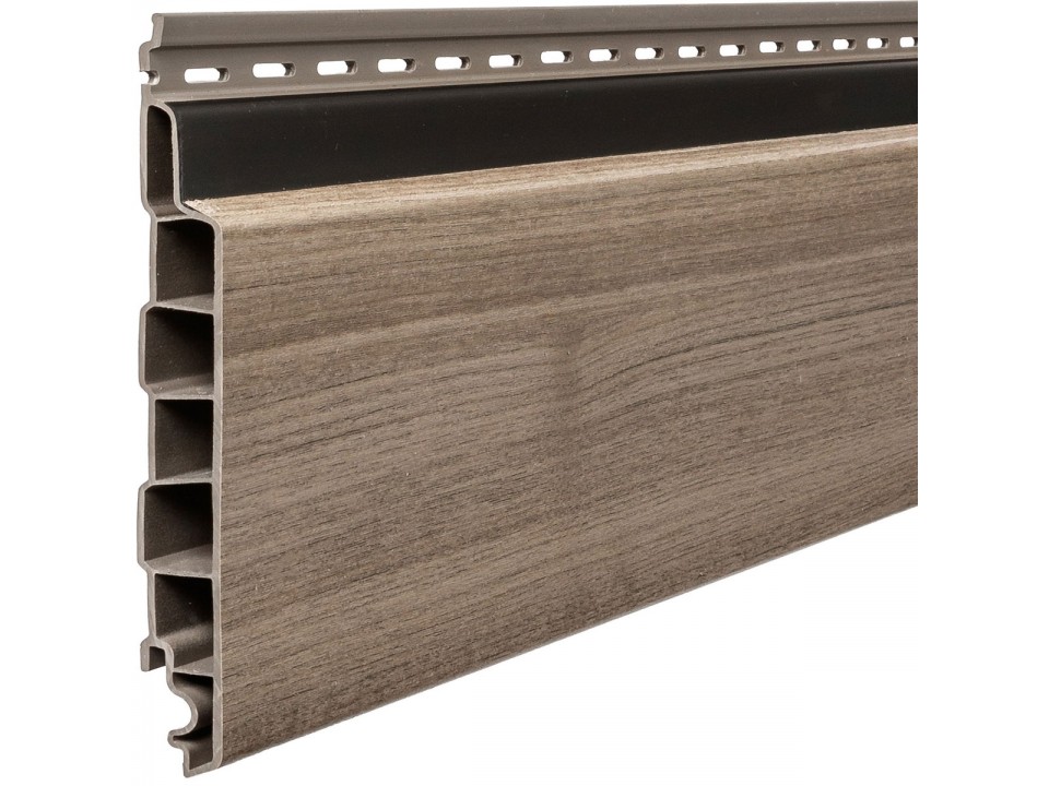 VinyPlus Sponningdeel Rondkant - Vergrijsd Redcedar Shadow - Kunststof gevelbekleding houtlook