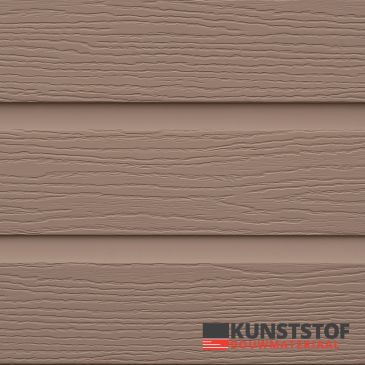 Eurotexx Dubbel rabat kunststof gevelbekleding in de kleur olijf
