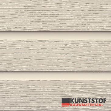 Eurotexx Dubbel rabat kunststof gevelbekleding in de kleur sand of zand - RAL 1015