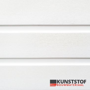 Profex Duafort kunststof gevelbekleding wit met een prachtig wit effect van deze Canexel vervanger, mat witte uitstraling