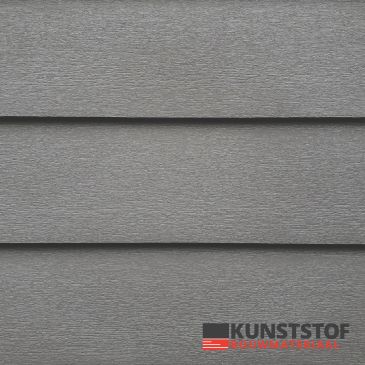 Profex potdeksel kunststof gevelbekleding in de kleur Donkergrijs / Antraciet met RAL 7012 heeft een prachtige Zweeds rabat uitstraling. Dit is uiterst geschikt voor chalets, stacaravans, woonwagens of woningen.