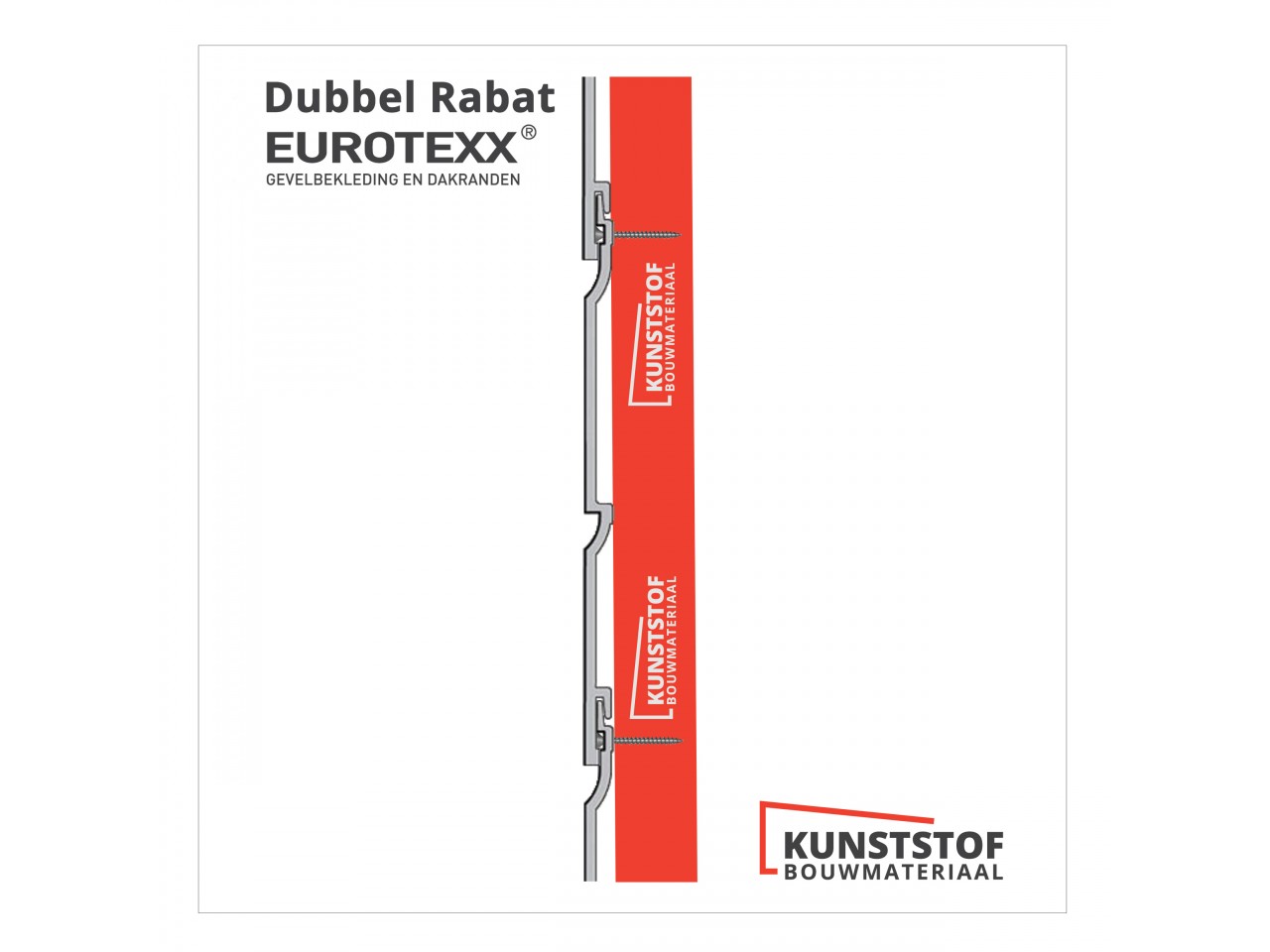 Op deze afbeelding is het dubbel rabat profiel goed te zien