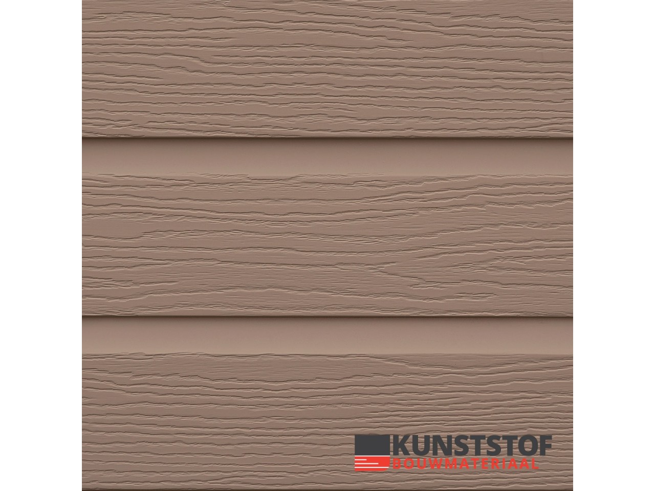 Eurotexx Dubbel rabat kunststof gevelbekleding in de kleur olijf