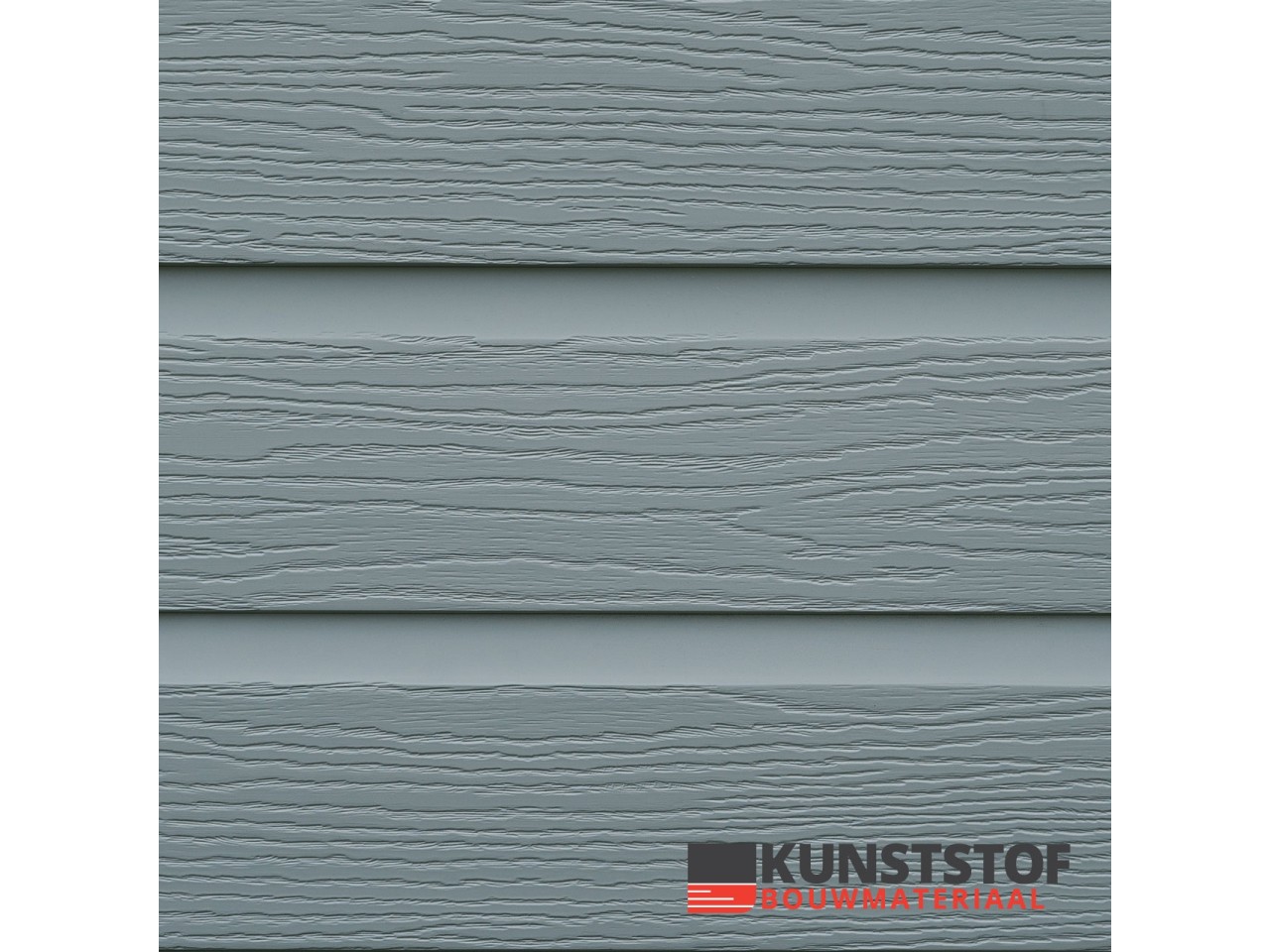Eurotexx Dubbel rabat kunststof gevelbekleding in de kleur quartzgrijs - RAL 7045
