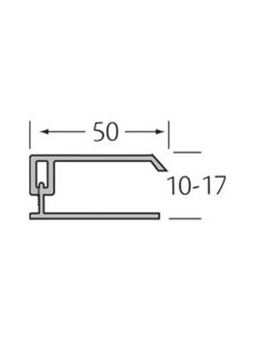 Eindprofiel 2-delig - WoodDesign - Grijs