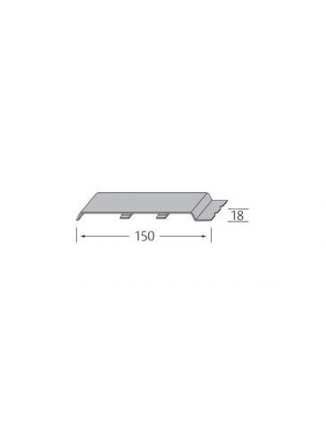 Stootvoegverbinding 150 mm (voor rondkantpaneel) - VinyPlus