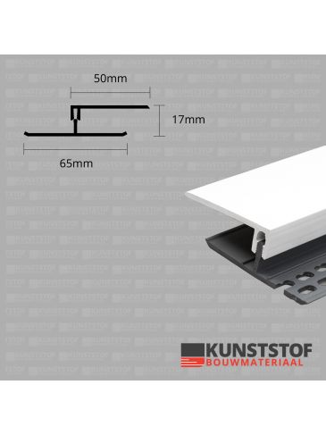 Ventilatie afsluitprofiel 2-delig 17 mm - Eurotexx 