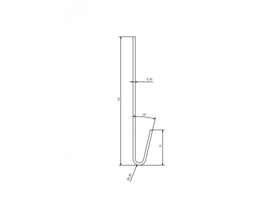 Duafort startprofiel detailtekening