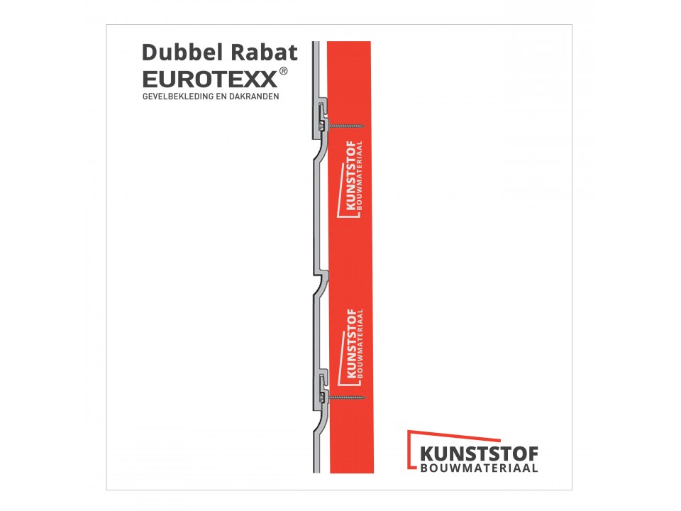 Op deze afbeelding is het dubbel rabat profiel goed te zien
