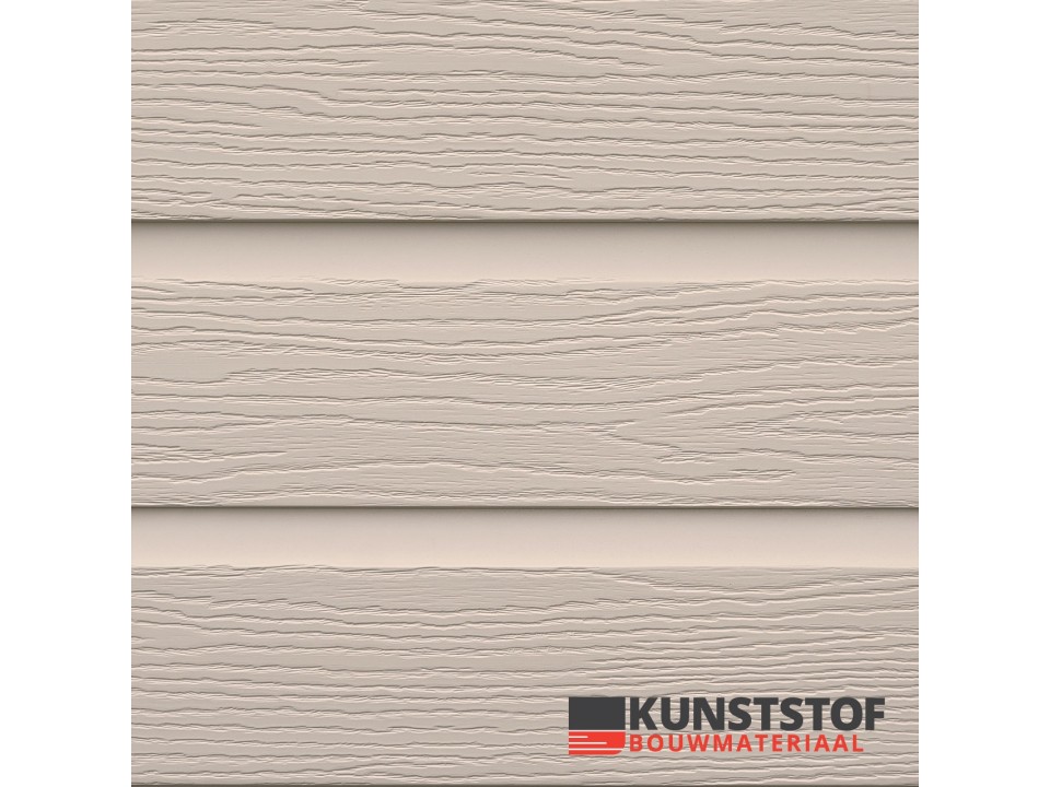 Eurotexx Dubbel rabat kunststof gevelbekleding in de kleur klei
