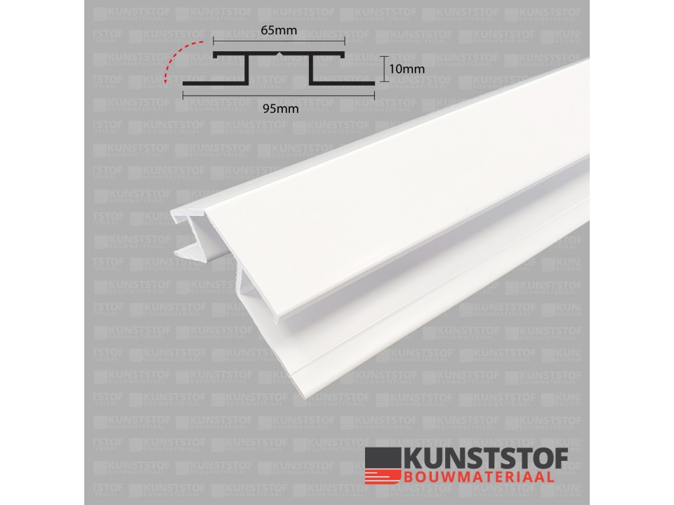 vouwhoekprofiel profex duafort kunststof gevelbekleding 10mm is leverbaar in 5 kleuren